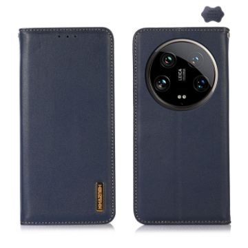 Xiaomi 14 Ultra KHAZNEH Blue Nappa Leather Phone Case - 1
