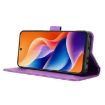 TCL 605/60 SE Purple Diamond Texture Leather Phone Case - 5