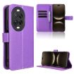 Huawei nova 14 Pro 5G Purple Diamond Texture Leather Phone Case - 1