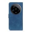 Xiaomi 14 Ultra KHAZNEH Blue Retro Texture Flip Leather Phone Case - 3