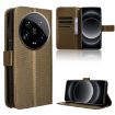 Xiaomi 14 Ultra Brown Diamond Texture Leather Phone Case - 1