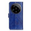 Xiaomi 14 Ultra Blue Retro Crazy Horse Leather Phone Case - 3