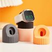 Apple Watch Wave Pattern Silicone Charging Stand - White - 2