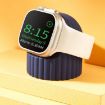 Apple Watch Wave Pattern Silicone Charging Stand - White - 3