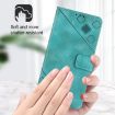Xiaomi 14 Ultra Green Embossed Leather Phone Case - Skin Feel - 4