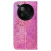 Infinix Zero 40 4G/5G Pink Leather Phone Case with Magnetic Buckle - 3