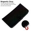 Tecno Camon 40 Black Leather Phone Case with Magnetic Buckle - 6