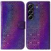 Tecno Camon 40 Purple Magnetic Buckle Leather Phone Case - 1