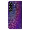 Tecno Camon 40 Purple Magnetic Buckle Leather Phone Case - 3