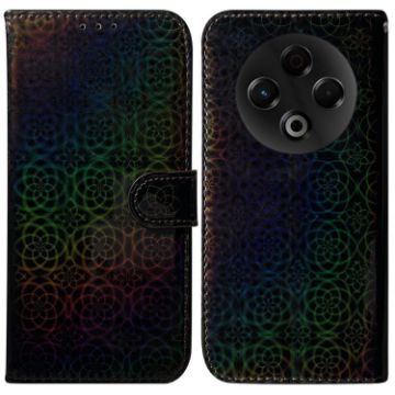 Tecno Spark 30 4G Black Leather Magnetic Buckle Phone Case - 1