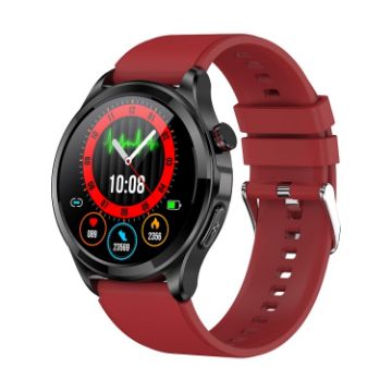 TK22 Smart Watch - 1.39" IP67 Waterproof, ECG, Blood Sugar, Red Band - 1