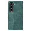 Infinix Hot 50 Pro 4G Green Geometric Embossed Leather Phone Case - 4