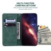 Infinix Hot 50 Pro 4G Green Geometric Embossed Leather Phone Case - 5