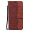 Infinix Hot 50 Pro+ 4G Brown Geometric Embossed Leather Case - 3