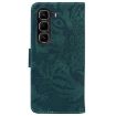 Infinix Hot 50 Pro 4G Green Tiger Embossing Flip Leather Case - 4