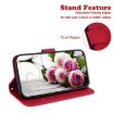 Infinix Hot 50 Pro+ 4G Red Butterfly Rose Embossed Leather Case - 6