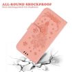 Infinix Hot 50 Pro+ 4G Pink Butterfly Rose Embossed Leather Case - 7