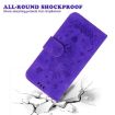 Infinix Zero 40 4G/5G Purple Butterfly Rose Embossed Leather Case - 7
