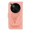 Infinix Zero 40 4G/5G Pink Butterfly Rose Embossed Leather Case - 4