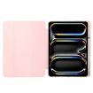 iPad Pro 13 2024 Clear Acrylic 3-Fold Leather Case - Black - 5