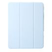 iPad Pro 13 2024 Clear Acrylic 3-Fold Leather Case - Ice Blue - 2