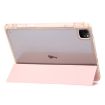iPad Pro 13 2024 Clear Acrylic 3-Fold Leather Case - Ice Blue - 6