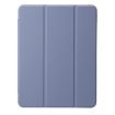 iPad Pro 13 2024 Clear Acrylic 3-Fold Leather Case - Lavender Purple - 2