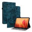 Samsung Galaxy Tab A7 10.4 2020 Butterfly Rose Leather Case Dark Blue - 1