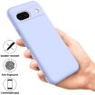 Google Pixel 8a Purple Liquid Silicone Shockproof Phone Case - 4