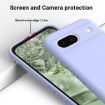 Google Pixel 8a Purple Liquid Silicone Shockproof Phone Case - 5