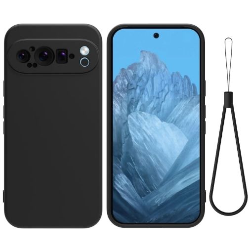 Google Pixel 9 Pro XL Black Silicone Shockproof Phone Case - 1