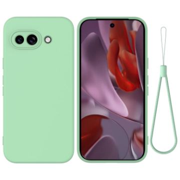 Google Pixel 9a Green Liquid Silicone Shockproof Phone Case - 1