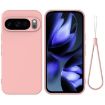 Google Pixel 10 Pro XL Pink Liquid Silicone Shockproof Phone Case - 1