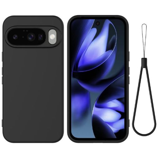 Google Pixel 10 Black Liquid Silicone Shockproof Phone Case - 1