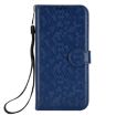 Xiaomi 14 Ultra Blue Leather Phone Case with Honeycomb Dot Texture - 3