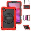 Lenovo Tab K9/One Red Silicone Hybrid PC Case with Shoulder Strap - 1