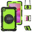 Lenovo Tab K9/One Silicone Hybrid Case with Strap - Yellow Green - 1