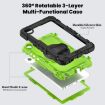 Lenovo Tab K9/One Silicone Hybrid Case with Strap - Yellow Green - 3