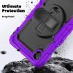 Lenovo Tab K9/One Silicone Hybrid Tablet Case with Strap - Purple - 4