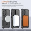 Samsung Galaxy A35 Armor MagSafe Holder Hybrid TPU Case - Black - 6