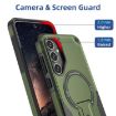 Samsung Galaxy A25 5G Armor MagSafe Holder Case Army Green - 5