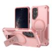 Samsung Galaxy A16 4G/5G Pink Armor MagSafe Holder Hybrid Case - 1