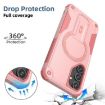 Samsung Galaxy A16 4G/5G Pink Armor MagSafe Holder Hybrid Case - 3