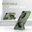 Samsung Galaxy A16 Armor MagSafe Holder Hybrid Case Army Green - 2