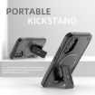Samsung Galaxy A16 Armor MagSafe Holder Hybrid Phone Case Black - 2