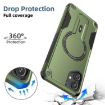 Samsung Galaxy A06 Armor MagSafe Holder Hybrid Case Army Green 4G/5G - 3