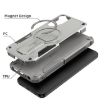 Samsung Galaxy A14 4G/5G Grey Armor MagSafe Holder Hybrid Case - 2