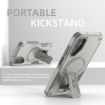 Samsung Galaxy A14 4G/5G Grey Armor MagSafe Holder Hybrid Case - 6