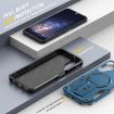Samsung Galaxy A15 Armor MagSafe Holder Hybrid Case Dark Blue 4G/5G - 5