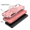 Samsung Galaxy A15 Armor MagSafe Holder Hybrid TPU Case - Pink - 2